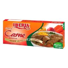 CALDO DE CARNE IBERIA 12 UNIDADES DE 144GRS