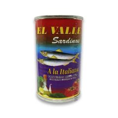 SARDINAS EN SALSA ITALIANA EL VALLE 170G