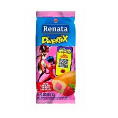 TORTA RENATA DIVERTIX VAINILLA/FRESA 40G