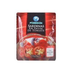 SARDINAS POSEIDON EN TOMATE POUCH DE 170G