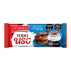 CHOCOLATE ST MORITZ TODO USO DE LECHE 36% 100G