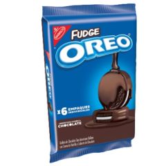 GALLETAS OREO FUDGE TIPO AMERICANO 6 SOBRES DE 156G