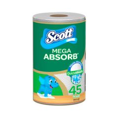 PAPEL TOALLA SCOTT MEGA ABSORB 45 HOJ   