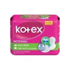 TOALLAS SANITARIAS DIARIAS KOTEX 10UN