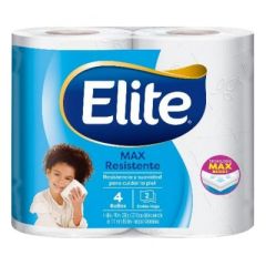 PAPEL HIGIENICO ELITE MAX 4 ROLLOS DE 221 HOJAS