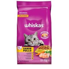 ALIMENTO PARA GATOS WHISKAS POLLO MAS DE 1A 1KG