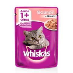 SOBRE WHISKAS ADULTO SALMON 85G         