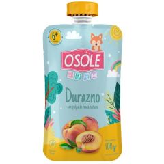 COMPOTA DE DURAZNO OSOLE POUCH DE 100G